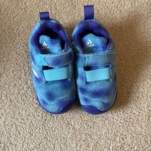 Worn once, Adidas monster, Inc. sneakers